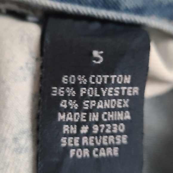 Vintage Younique Flare Jeans in White and Light Blue Size 5 - Picture 13 of 14